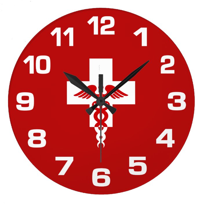 Medical Professional wall clock Zazzle.co.uk