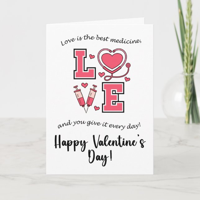 Medical professionals Valentine's card (Front)