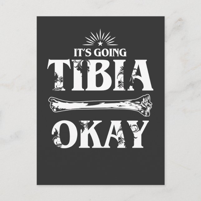 Medical Pun bone hospital teacher bones Postcard (Front)