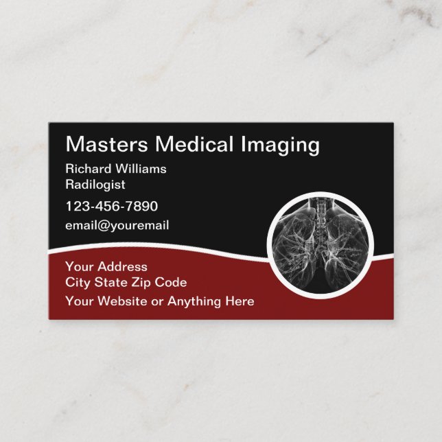 Medical Radiology Imaging Business Cards (Front)