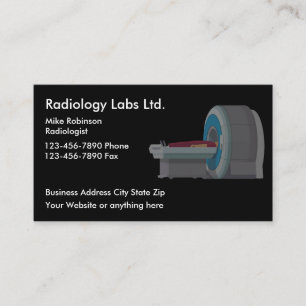 Medical Radiology Imaging Lab Business Cards