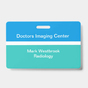 Medical Radiology Lab Employee ID Name Badges Badge