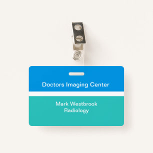 Medical Radiology Lab Employee ID Name Badges ID Badge