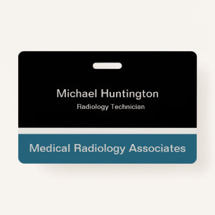 Medical Radiology Tech ID Badge