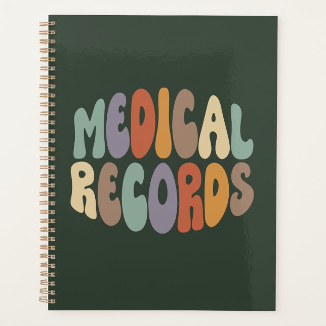 Medical Records Proud Career Profession Planner (Front)