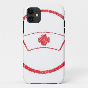 medical red emt hospital ER nurse cross iPhone 11 Case