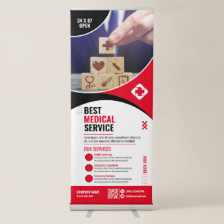 Medical - Red Retractable Banner