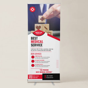 Medical - Red Retractable Banner