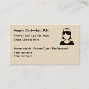 Medical Registered Nurse Business Card