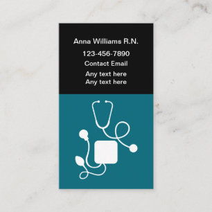 Medical Registered Nurse Business Cards