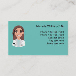 Medical Registered Nurse Healthcare Business Cards