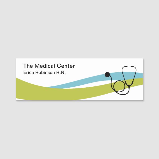 Medical Registered Nurse Staff Name Tags (Front)
