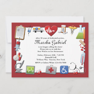Medical Retirement Party Invitation