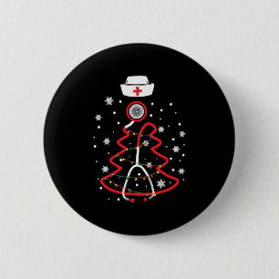 Medical RN NUrse, Merry Christmas 6 Cm Round Badge