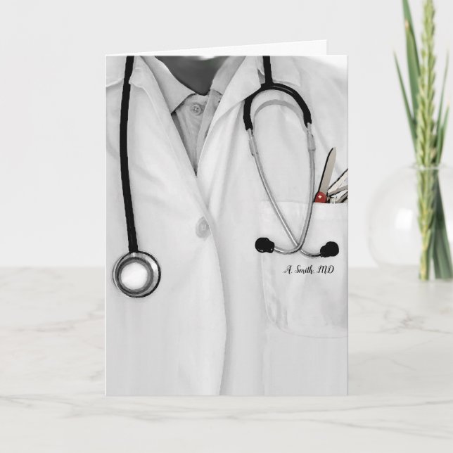 Medical School Doctor Graduation Card (Front)