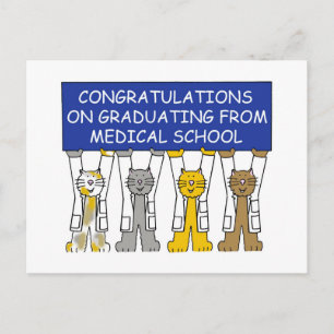 Medical School Graduate Congratulations Postcard