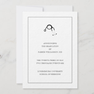 Medical School Graduation Announcement