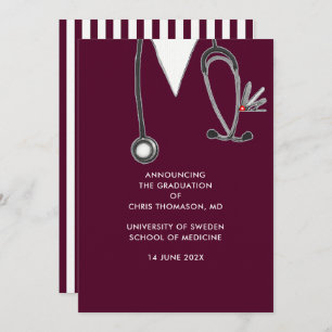 Medical School Graduation Announcement