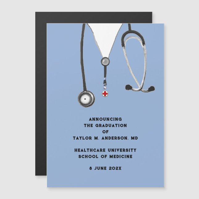 Medical School Graduation Announcement  (Front/Back)
