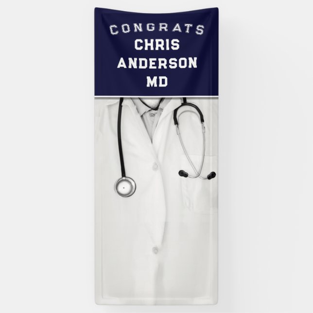Medical School Graduation Banner (Vertical)