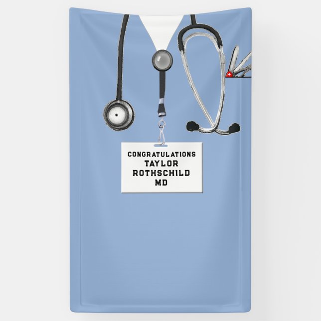 Medical School Graduation Banner (Vertical)