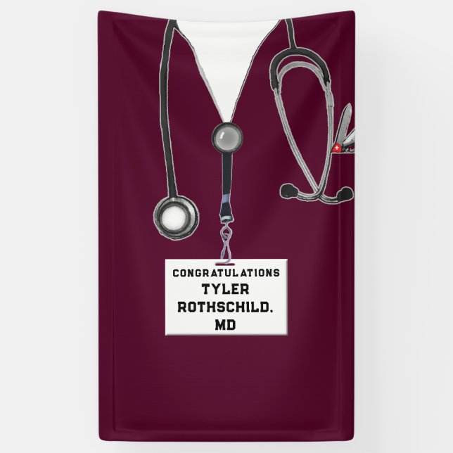Medical School Graduation Banner (Vertical)