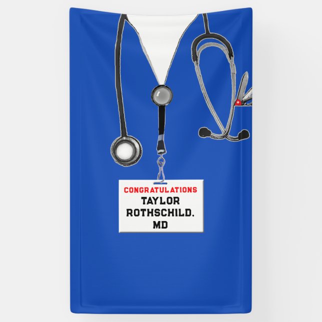 Medical School Graduation Banner (Vertical)