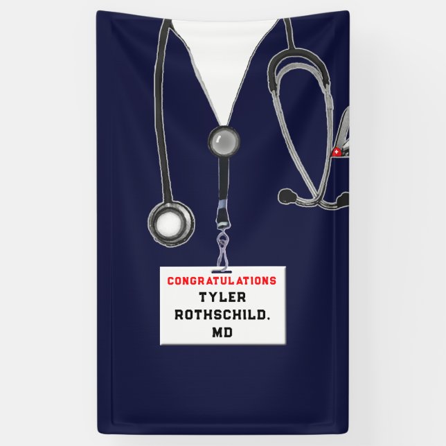 Medical School Graduation Banner (Vertical)