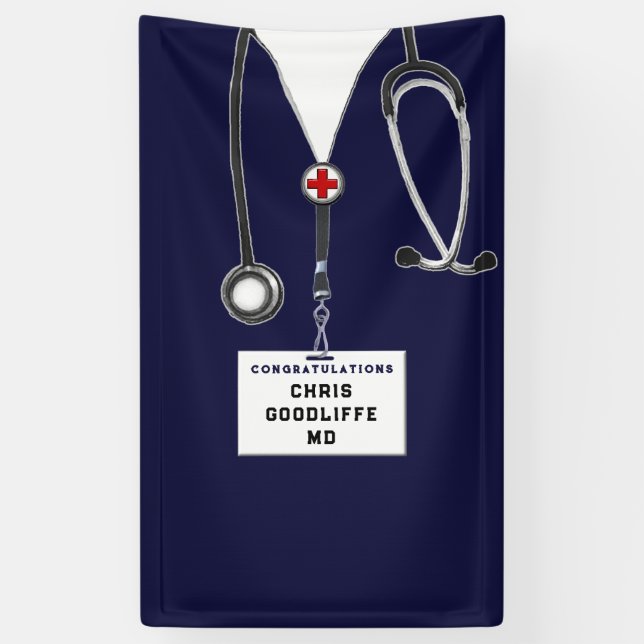 Medical School Graduation Banner (Vertical)