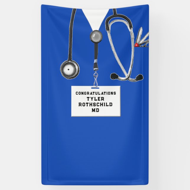 Medical School Graduation Banner (Vertical)