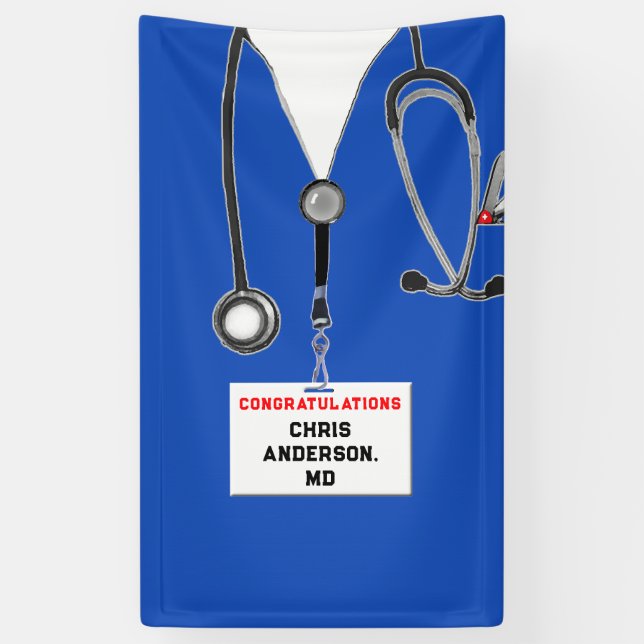 Medical School Graduation Banner (Vertical)