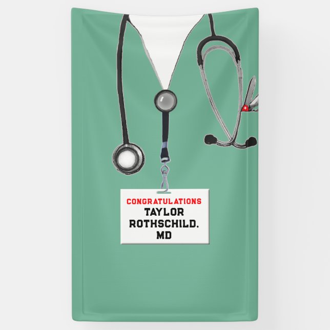 Medical School Graduation Banner (Vertical)