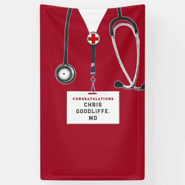 Medical School Graduation Banner (Vertical)