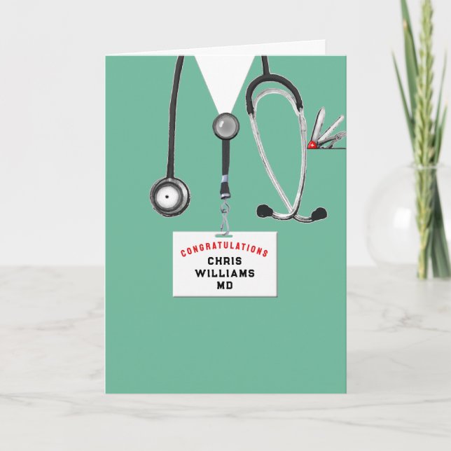 Medical School Graduation Card (Front)