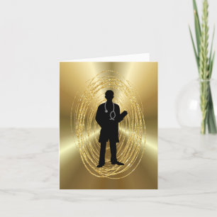 Medical School Graduation Card for Male Physician