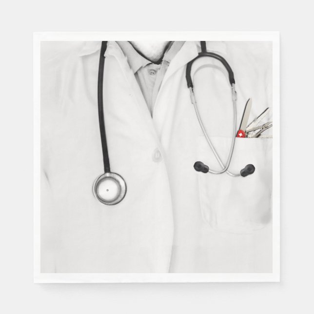 Medical School Graduation Doctor Napkin (Front)