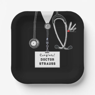 Medical School Graduation Paper Plate