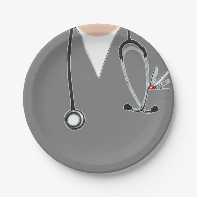 Medical School Graduation Paper Plate (Front)