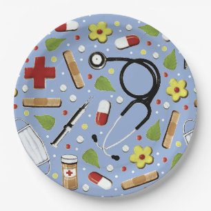 Medical School Graduation Paper Plate