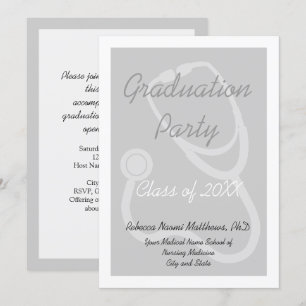 Medical School Graduation Party Invitation