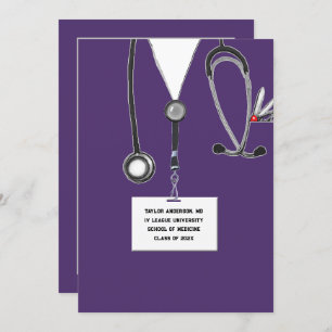 Medical School Graduation Party Invitation
