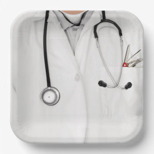 Medical School Graduation Party Paper Plate