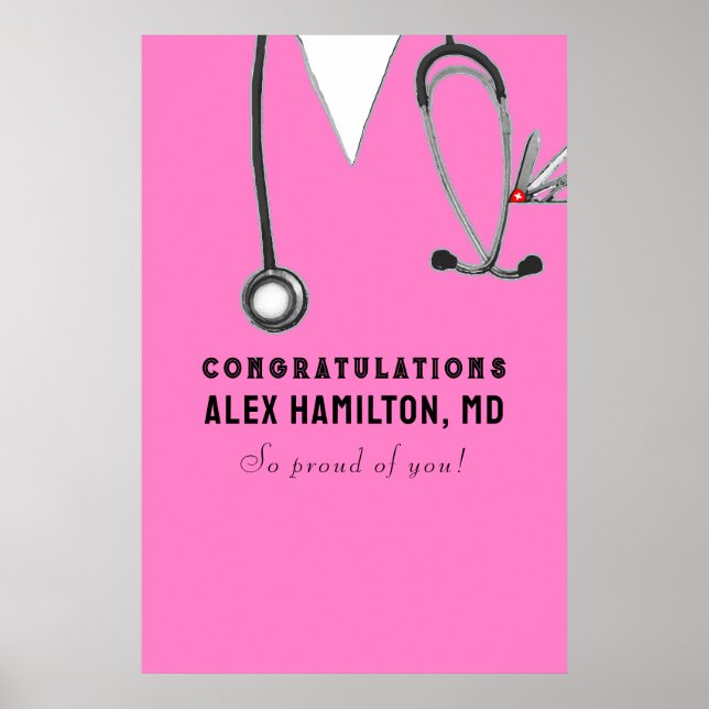 Medical School Graduation Poster (Front)