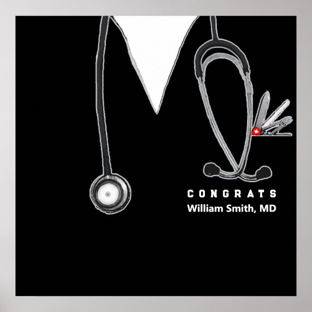 Medical School Graduation Poster (Front)