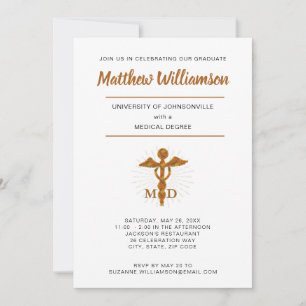 Medical School Graduation with Symbol Announcement