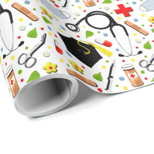Medical School Graduation Wrapping Paper