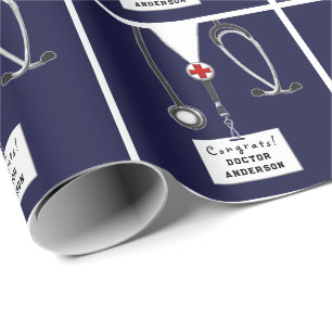 Medical School Graduation Wrapping Paper