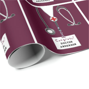 Medical School Graduation Wrapping Paper