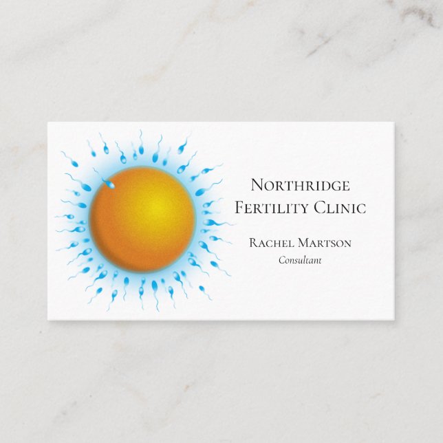 Medical Science Fertility Family Clinic Business Card (Front)