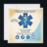 Medical Science Graduate Party Invitation<br><div class="desc">A square graduation party invitation with the Asclepius symbol of medicine. (FP) The card is easy to customise with your wording, font, font colour and choice of six paper types. Not exactly what you're looking for? All our products can be custom designed to meet your needs at no extra charge....</div>